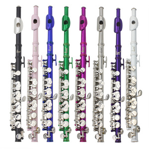 Wholesale Cupronickel body 16 hole +E key French piccolo entry level colorful piccolo trombone for grade examination performance