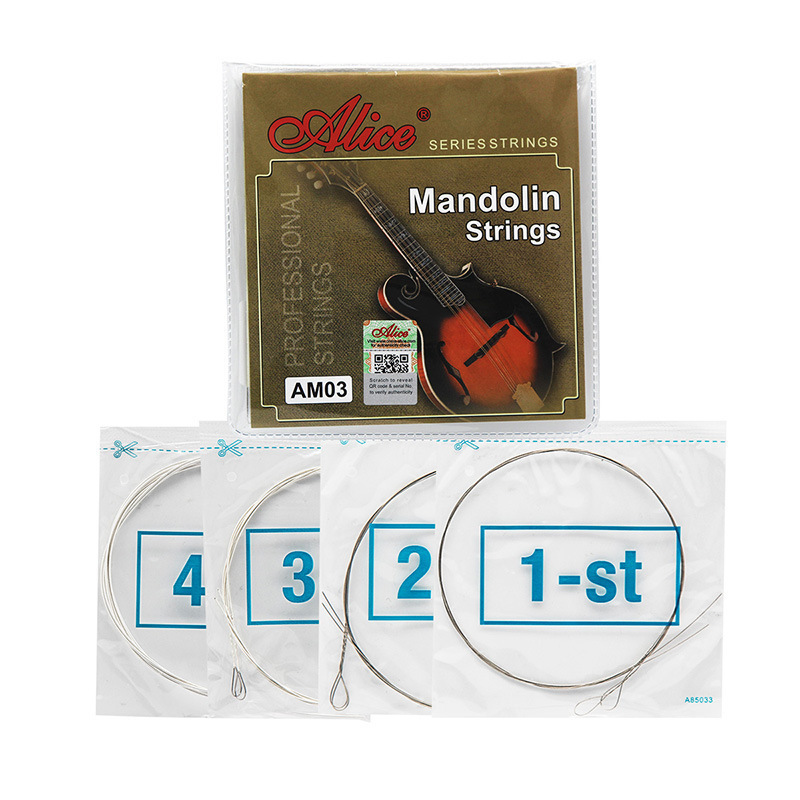 Alice mandolin strings professional playing a set of 8 steel strings AM03