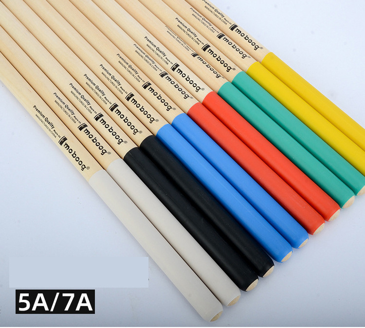 OEM maple drum stick 5A 7A slip-proof adult beginner electronic drum stick color children drum hammer