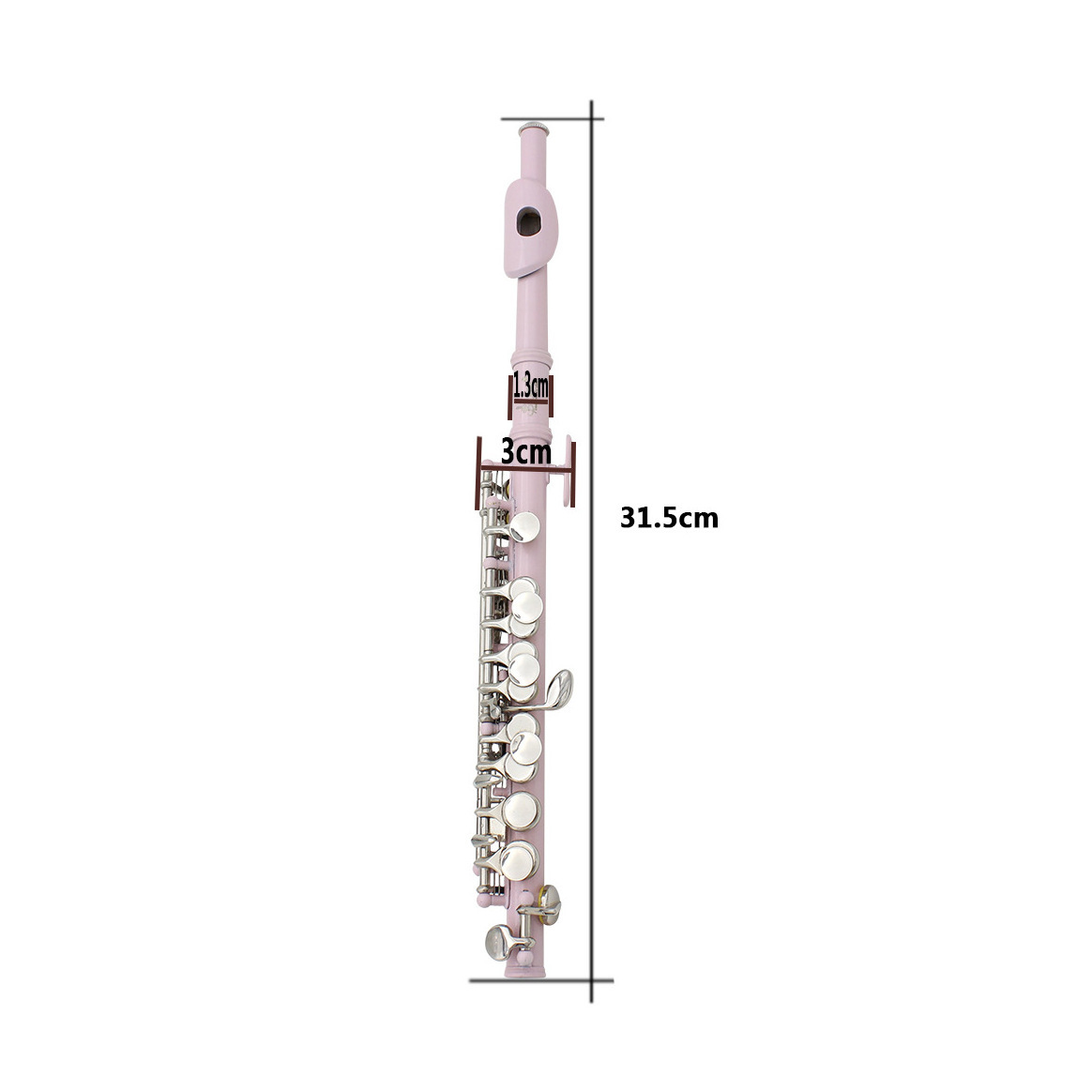 Wholesale Cupronickel body 16 hole +E key French piccolo entry level colorful piccolo trombone for grade examination performance