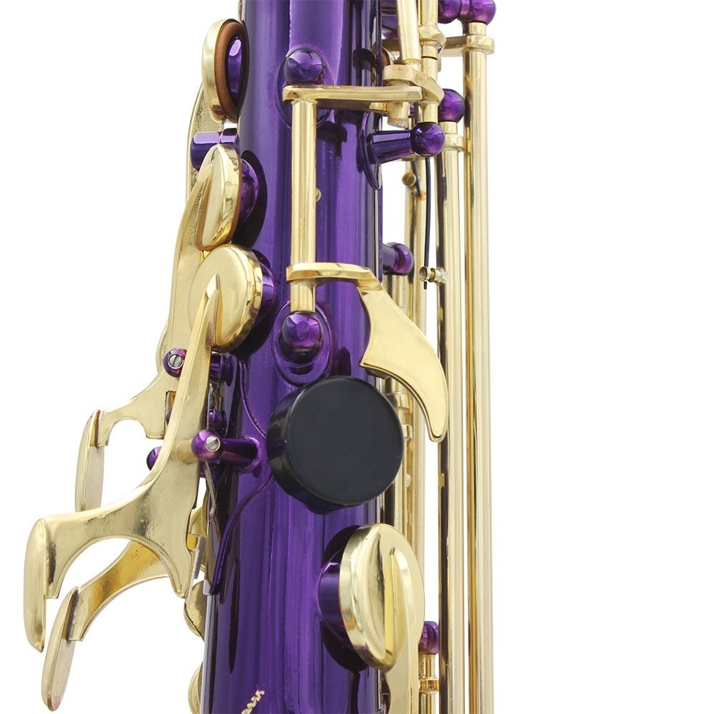 Chinese musical instrument cheap price Factory direct sale Ep tone alto saxophone purple white shell saxophone wind instruments