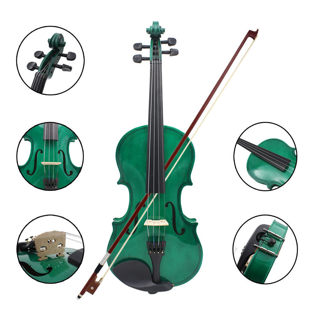 low price beginner colors violin 4/4  handmade violin made in china with rosin,bow violin accessories