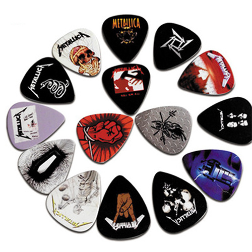 Factory wholesale custom logo celluloid picks color printing guitar picks logos