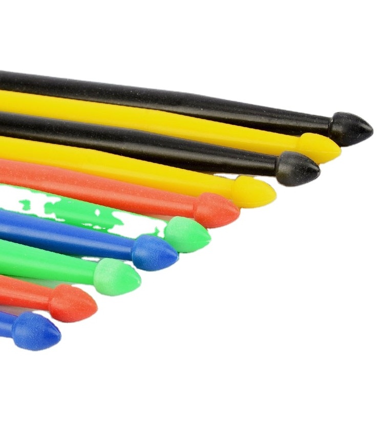 Factory hot sale high quality nylon colorful plastic non slip handle drum sticks for frame drum