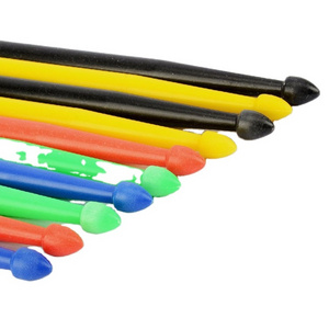 Factory hot sale high quality nylon colorful plastic non slip handle drum sticks for frame drum