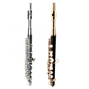 Hot-selling bakelite pipe silver/gold plated C tone professional performance short flute practical piccolo