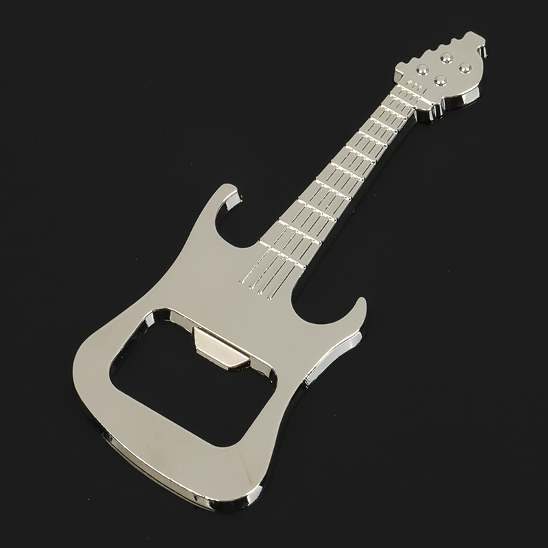 Wholesale metal guitar opener OEM Musical instrument beer Bottle opener