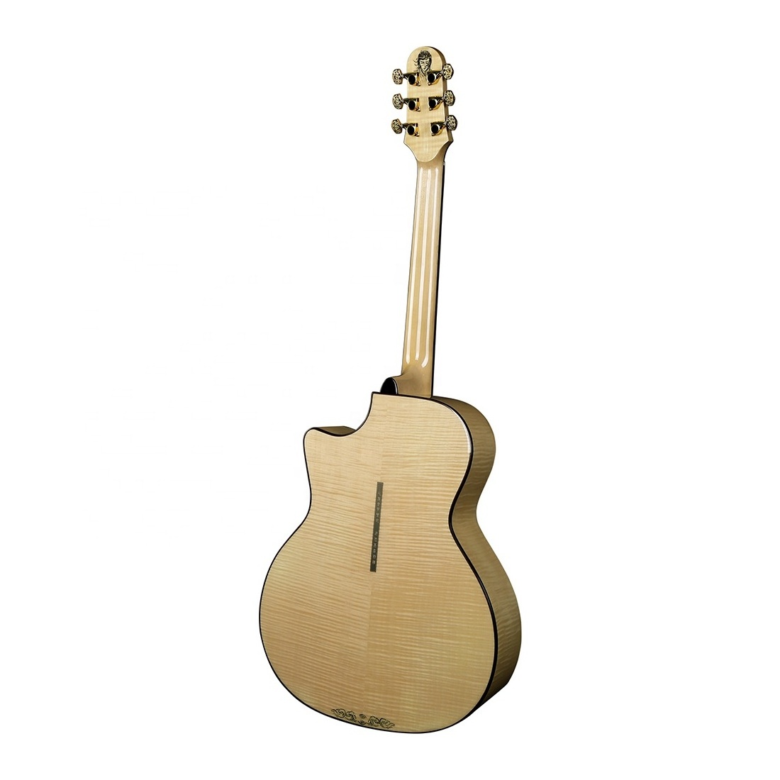 Wholesale Instrument 40 inch Spruce + Tiger print Maple veneer beginner practical acoustic guitar