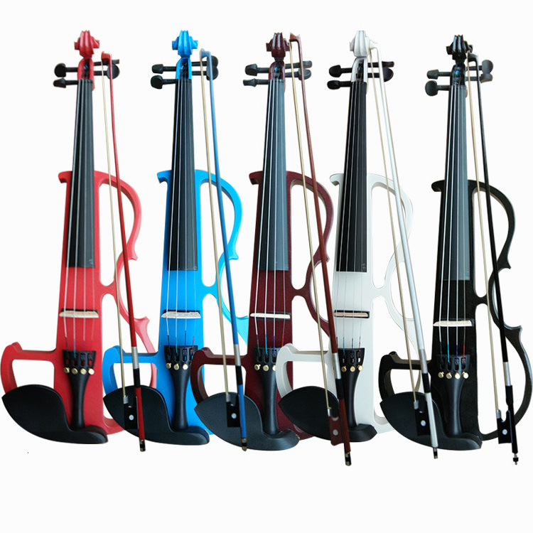 electric violin musical instrument handmade flash colorful electronic violin