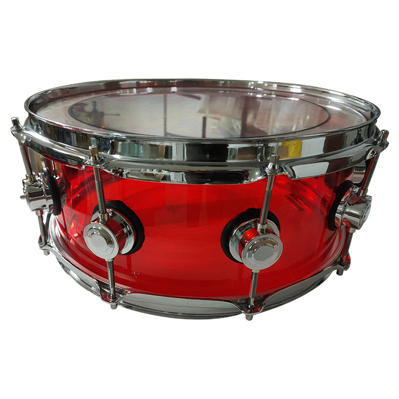 High quality 14X5.5 inch Acrylic snare drum musical instrument