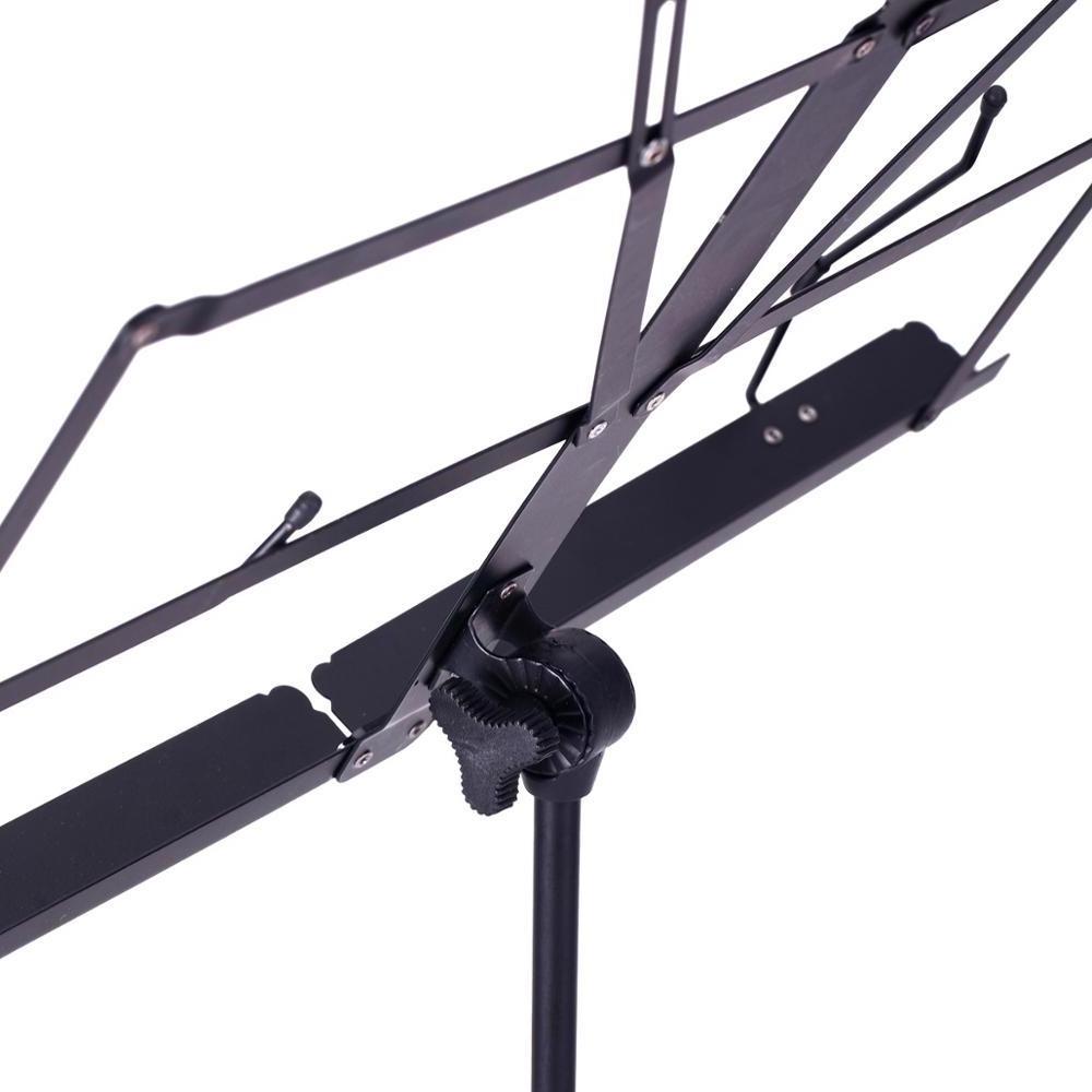 Fashion music sheet stand design strong foldable lightweight Iron folding music stand