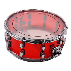 Hot-Selling multi-color PVC practical 14X5.5 inch acrylic snare drum