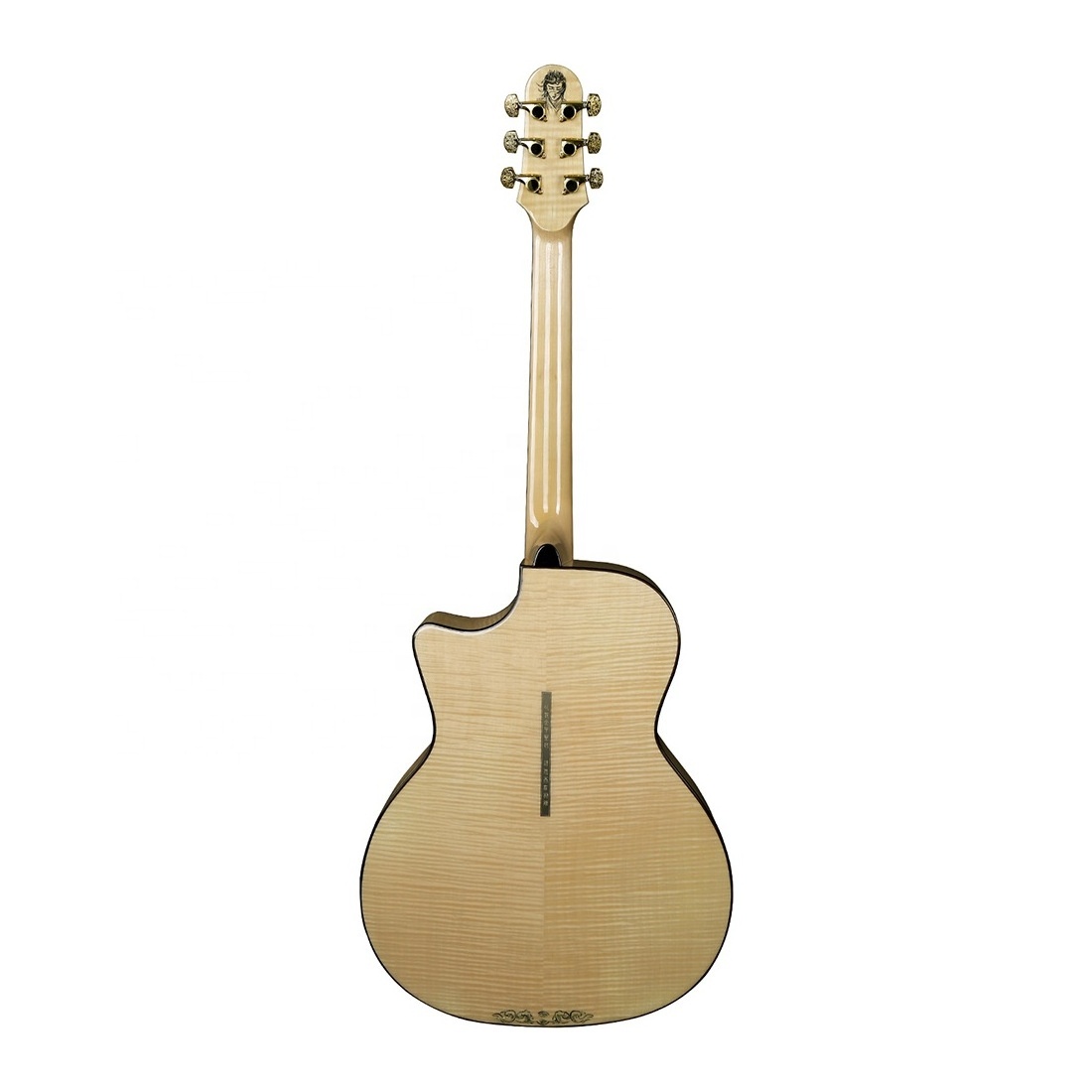 Wholesale Instrument 40 inch Spruce + Tiger print Maple veneer beginner practical acoustic guitar