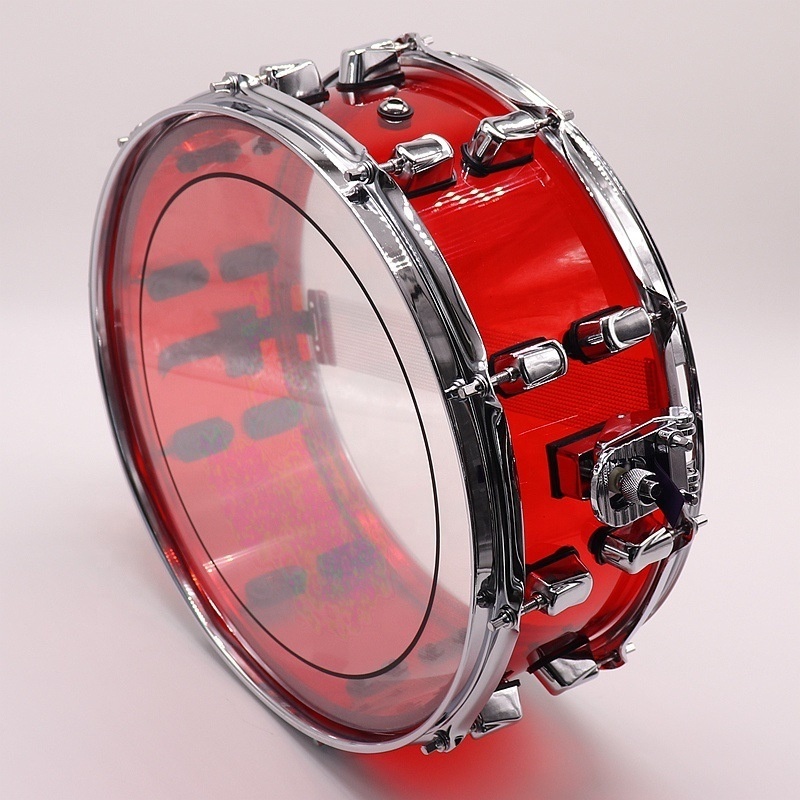 Hot-Selling multi-color PVC practical 14X5.5 inch acrylic snare drum