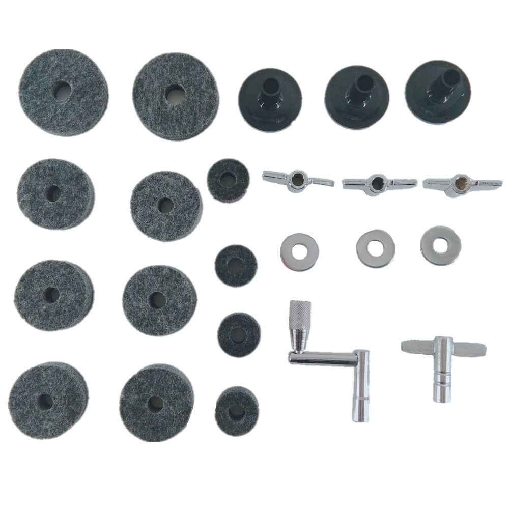 drum accessories drum kit 23 pieces set felt mat anti slip drum parts