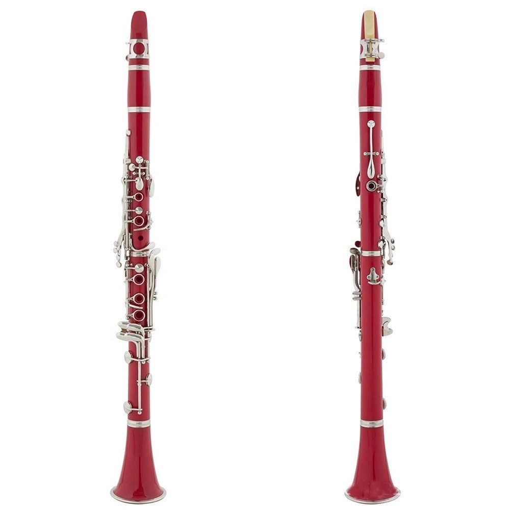 High quality colorful clarinet Bb tone 17 keys bakelite clarinet wind instruments with bag