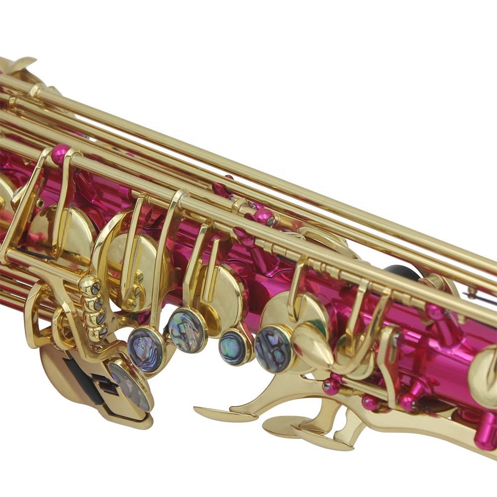 Wholesale Ep tone alto saxophone rose red abalone shell saxophone wind instruments