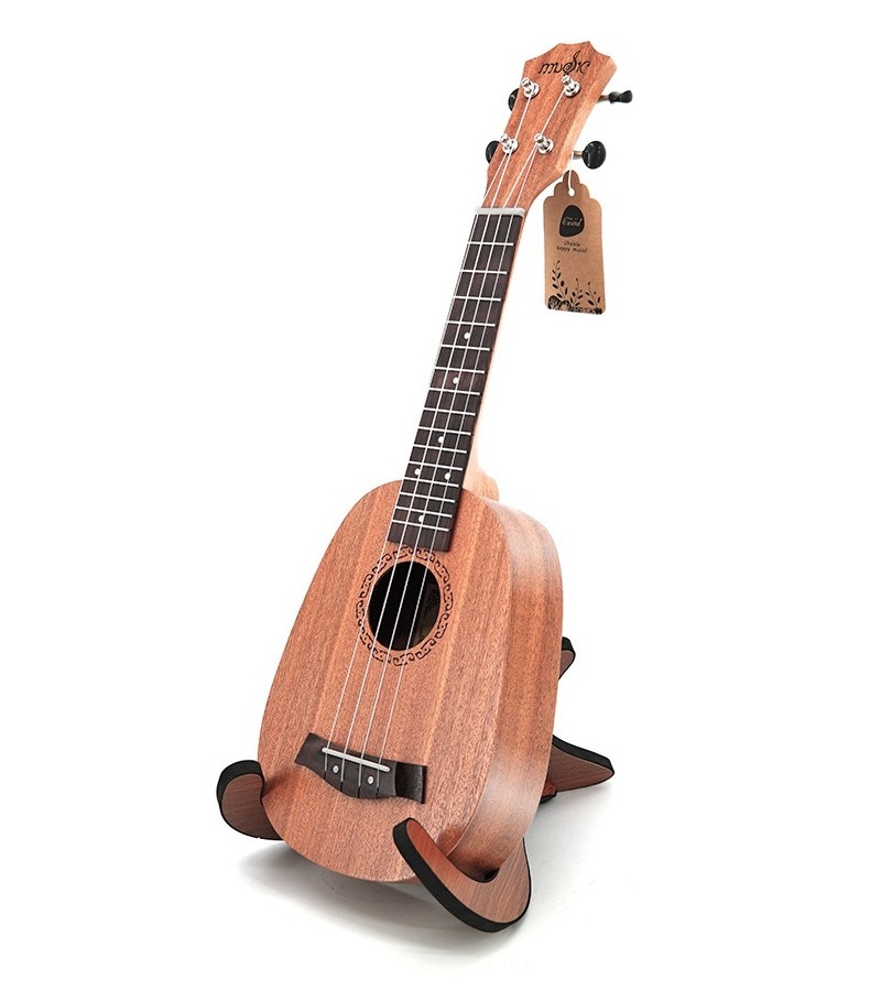 Concert Ukulele Sapele Wood 21 Inch Pineapple barrel Four String Small Guitar For Kids