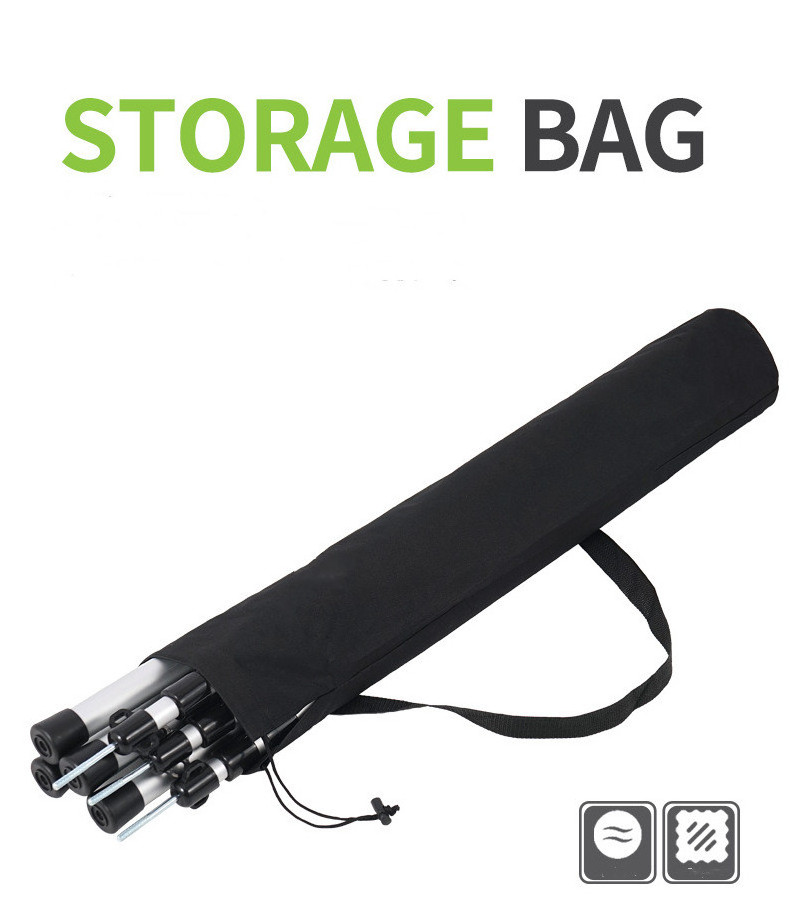 Outdoor camping storage bag awning large canopy pole storage tent pole bag fishing rod portable tote bag