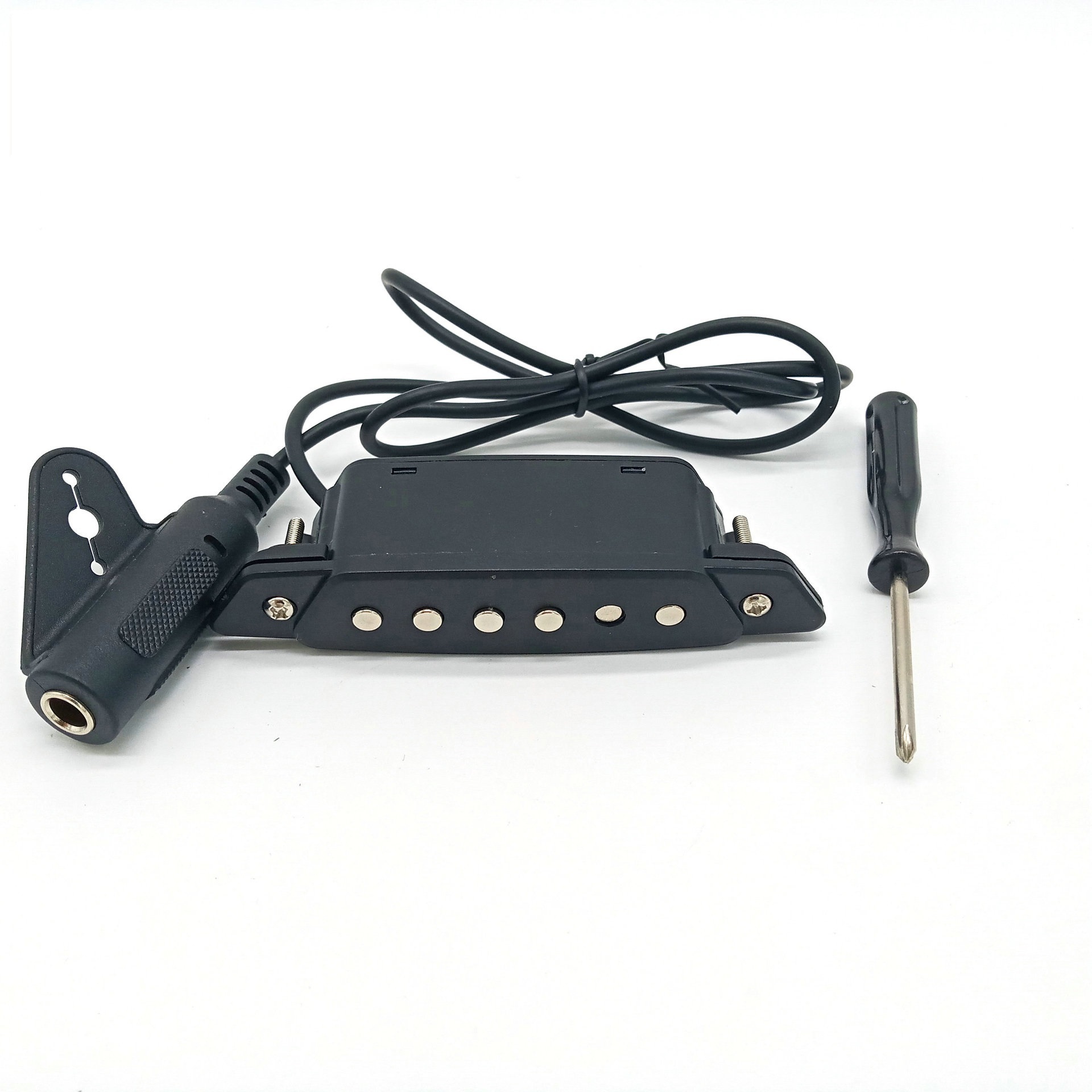 Hot sale low price high quality baw pickup caravan japanese truck Clip-on acoustic Hole-free 6-string black guitar pickup