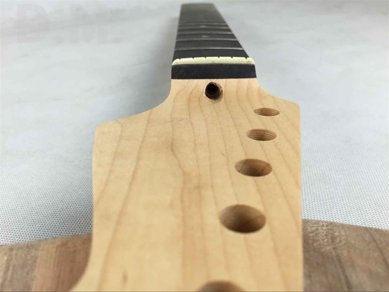 High quality China made Maple electric guitar finished neck with fingerboard guitar wood parts DIY kits