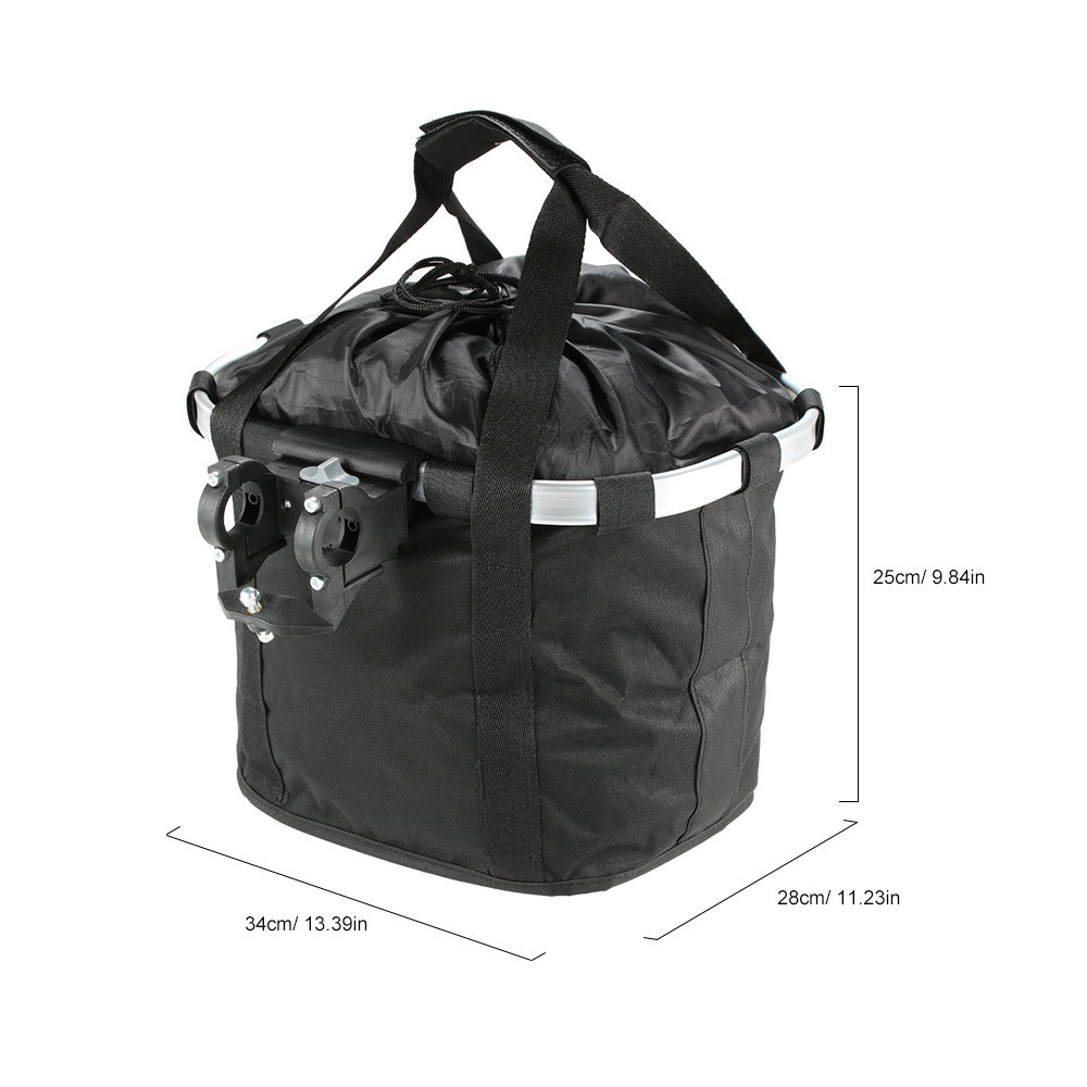 Bicycle Front Basket Bike Dog Carrier Pouch MTB Cycling Handlebar Tube Hanging Basket Detachable Fold Baggage Bag