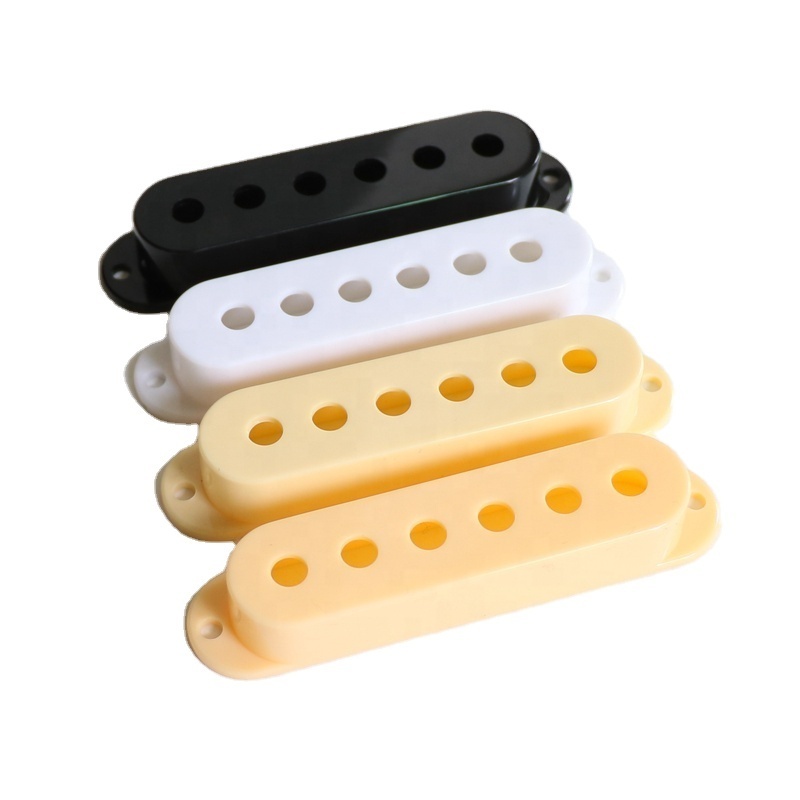 High quality  Black white single coil guitar pickup covers for Strat style pickup covers with 48/50/52mm string spacing