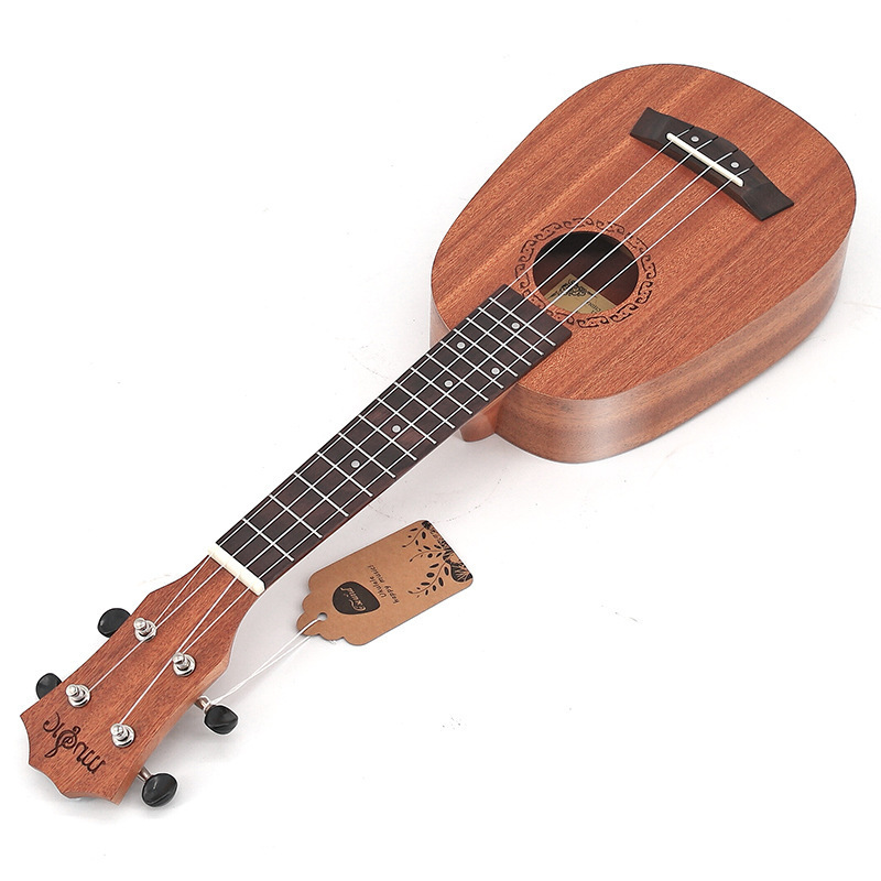 Concert Ukulele Sapele Wood 21 Inch Pineapple barrel Four String Small Guitar For Kids