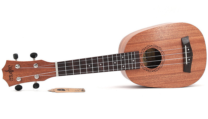 Concert Ukulele Sapele Wood 21 Inch Pineapple barrel Four String Small Guitar For Kids