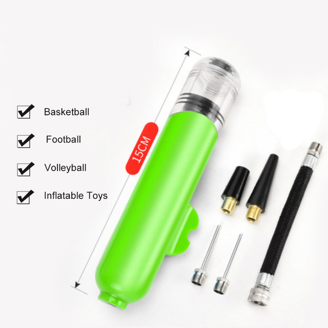 Bicycle Manual Pump Mini Ball Portable Plastic Air Needle Air Nozzle Inflator Cycling Gear Inflatable Toys Tire Gas