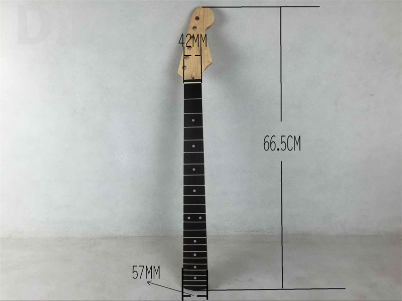 High quality China made Maple electric guitar finished neck with fingerboard guitar wood parts DIY kits