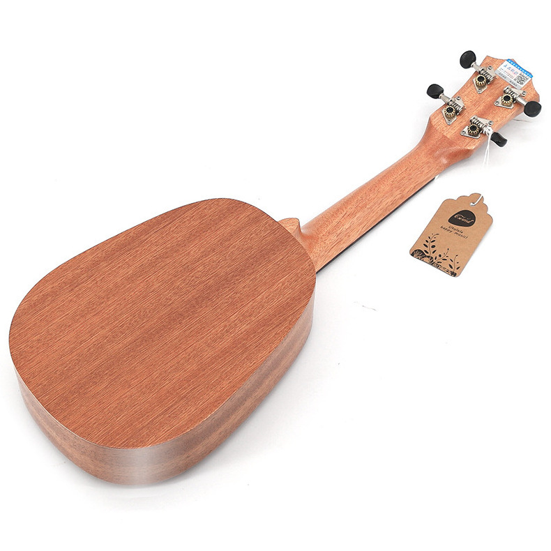 Concert Ukulele Sapele Wood 21 Inch Pineapple barrel Four String Small Guitar For Kids