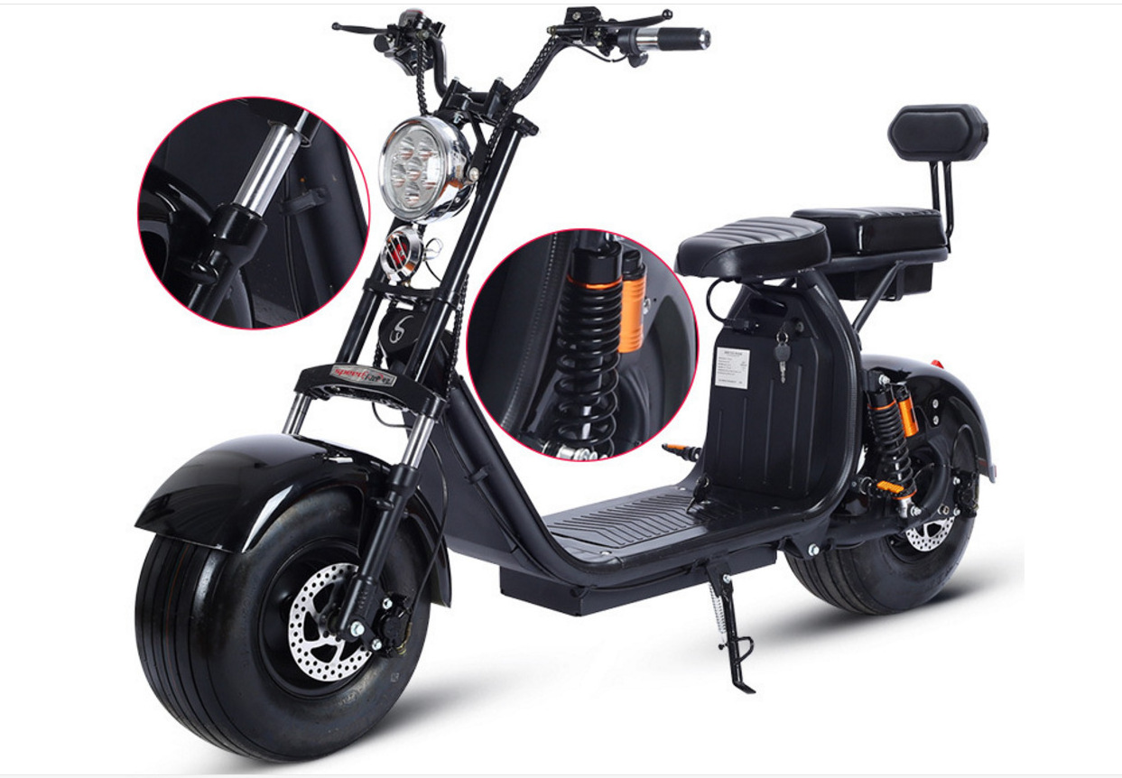 Eec Coc Warehouse Spot Stock Citycoco 1000w 1500w Fat Tire Motorcycles Electric Scooter