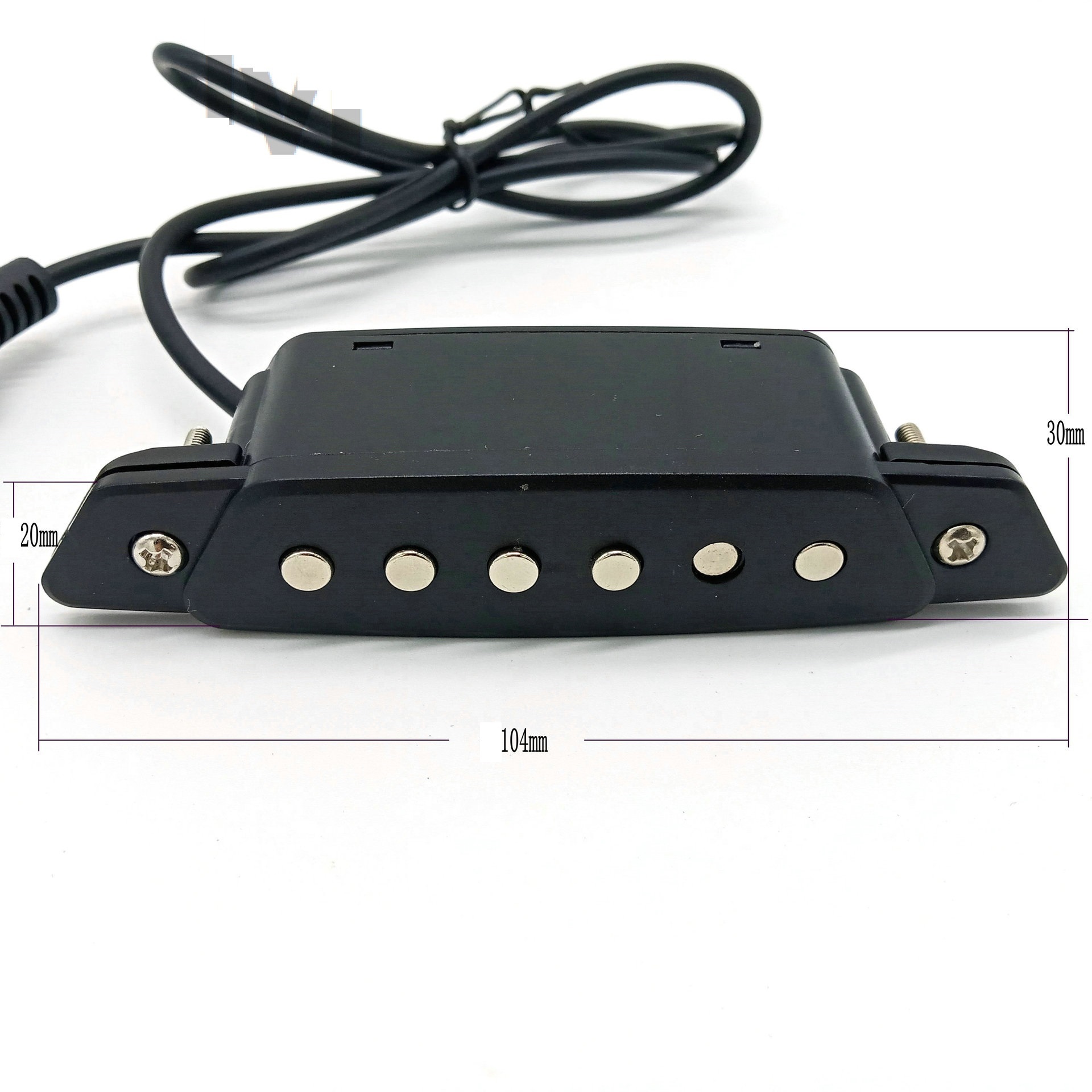 Hot sale low price high quality baw pickup caravan japanese truck Clip-on acoustic Hole-free 6-string black guitar pickup