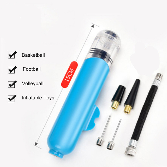 Bicycle Manual Pump Mini Ball Portable Plastic Air Needle Air Nozzle Inflator Cycling Gear Inflatable Toys Tire Gas