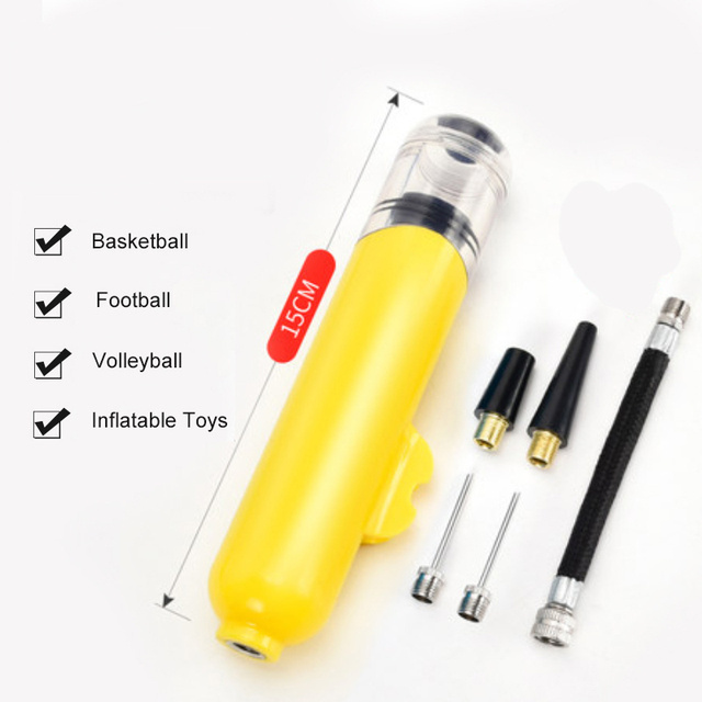 Bicycle Manual Pump Mini Ball Portable Plastic Air Needle Air Nozzle Inflator Cycling Gear Inflatable Toys Tire Gas