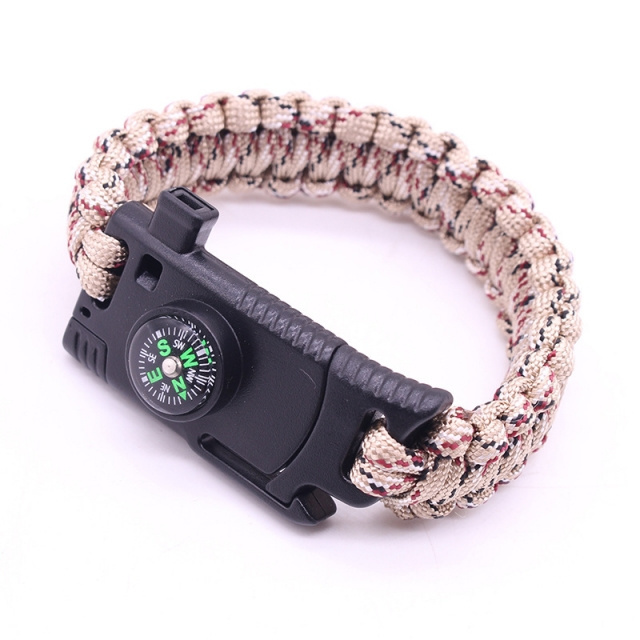 High Quality Bracelet Knife Outdoor Lighter Knife Multi-functional Rope Survival Outdoor Adventure Emergency Bracelet