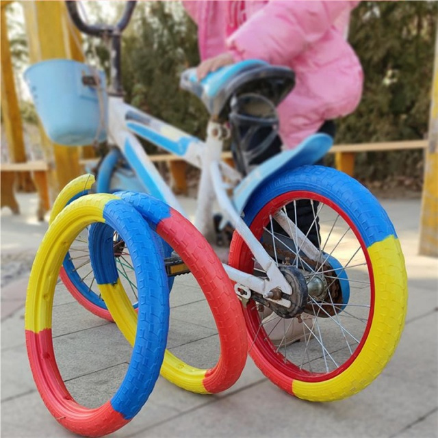 QUALITY 12 inch Hot Selling Non Inflatable EVA Foam Plastic Tires Other Bicycle Parts Solid Tires for Children Bicycles