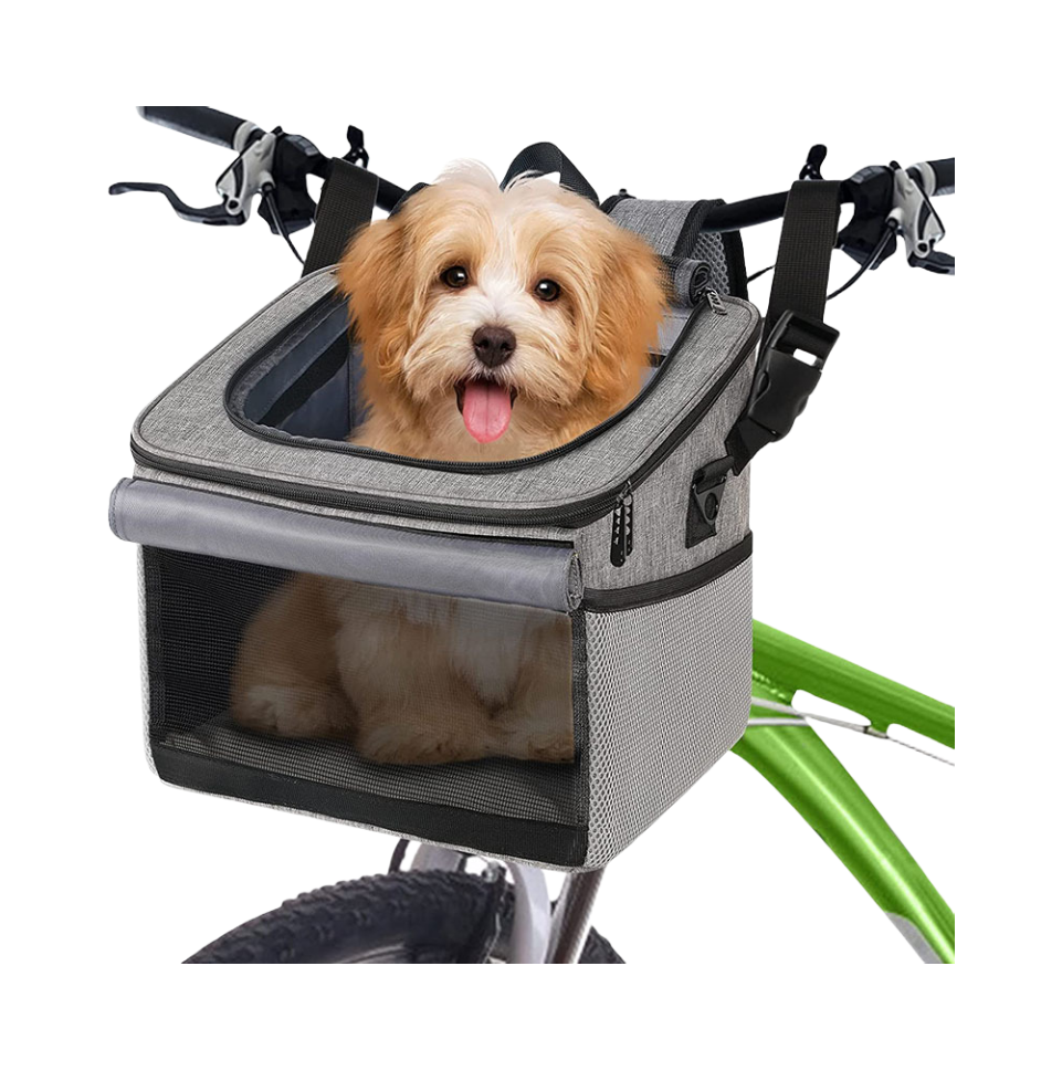 Lightweight pet bike basket OEM customized foldable with carrier dog cat pet Environmental friendly material cycling accessories