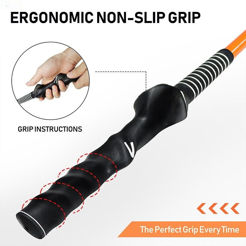 Golf Double Grip Swing Practitioner Swing Stick Pose Practice Double Head Practice Stick