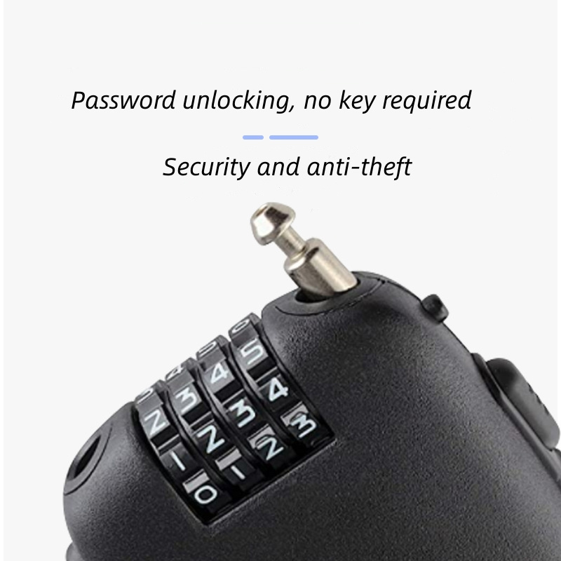 Bicycle Anti-Theft Helmet Lock Portable Retractable Password Wire Cable Lock Luggage Lock