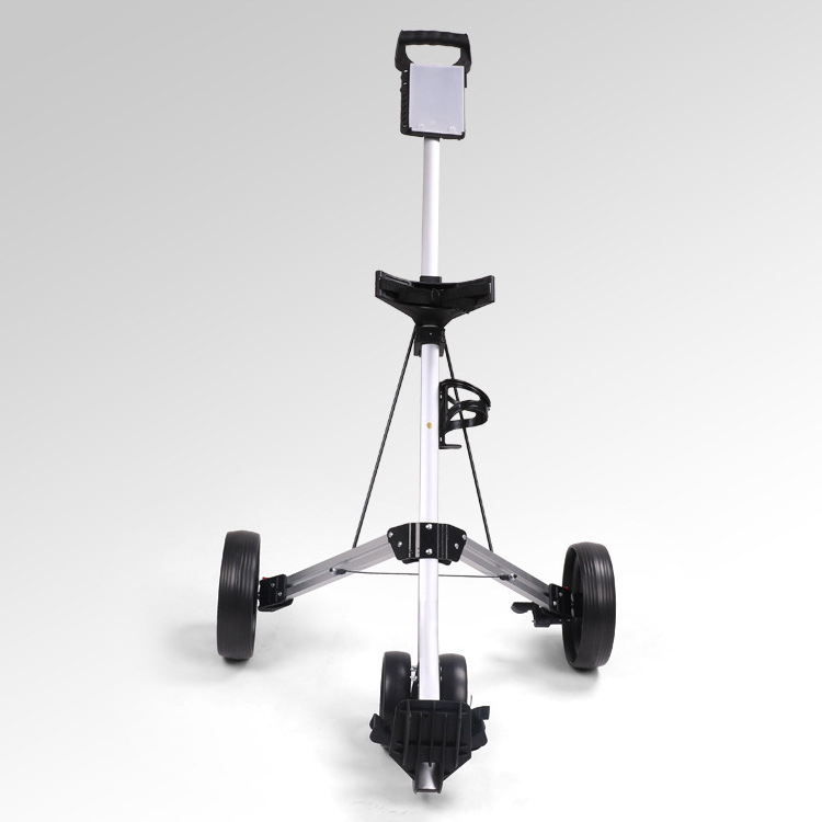 hot selling Golf course supplies Aluminum Frame 3 Wheels Foldable Golf Trolley Golf charter car