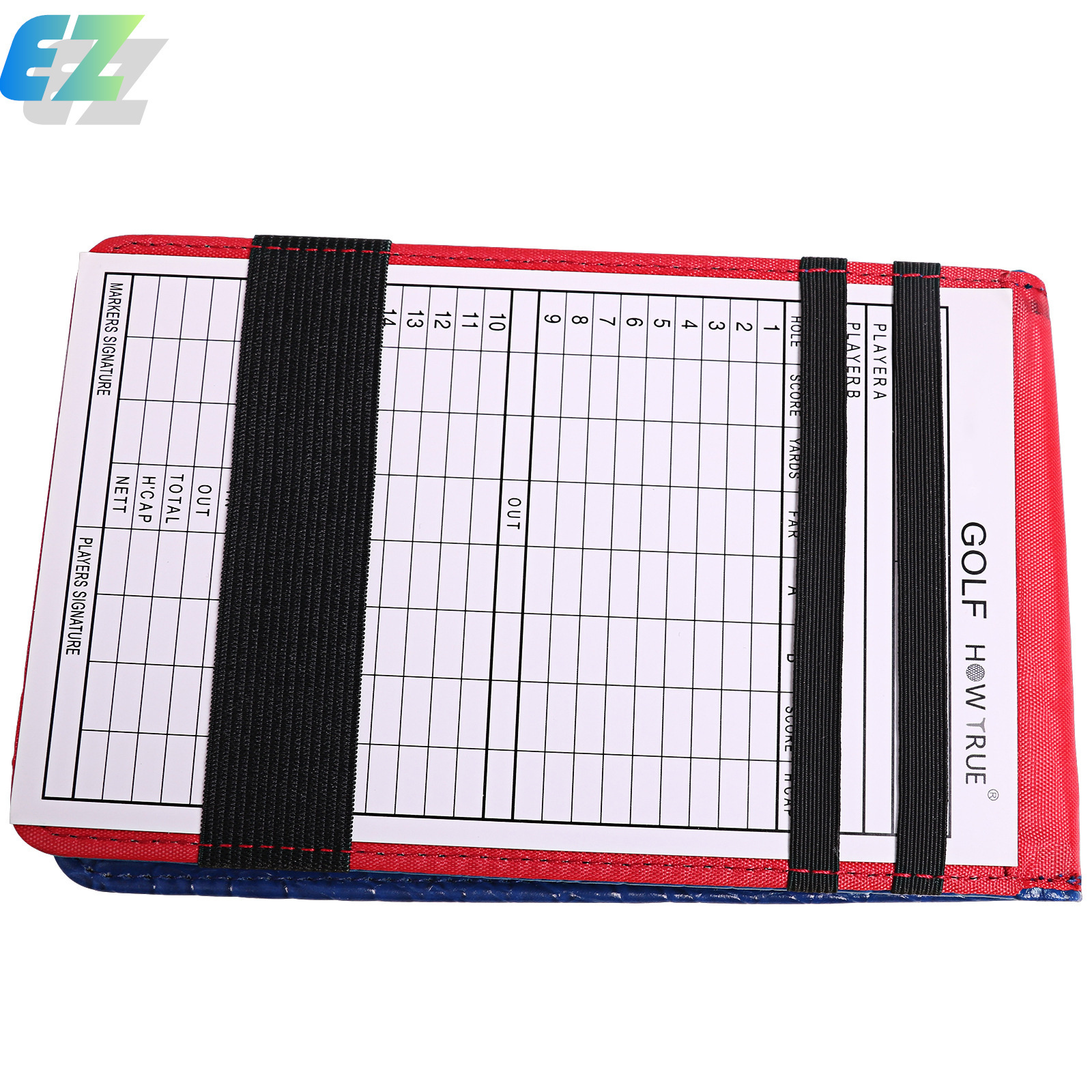 Custom Logo Golf Score Book Durable Waterproof PU Leather Golf Scorecard Holder Golf Score Counter Keeper Card Holder