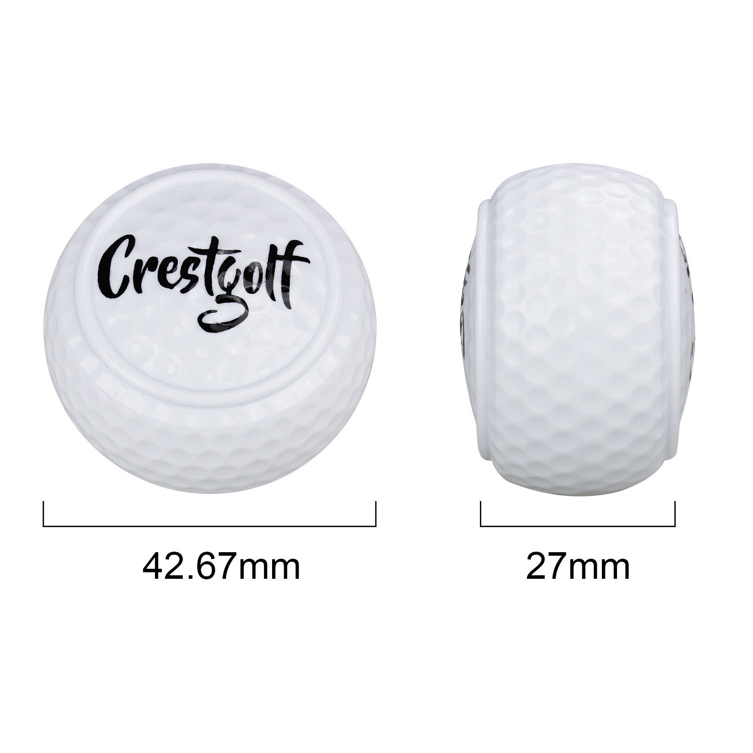 Custom logo Mini Novelty putter Putting Practice Flat Golf Balls Training Supplies Gifts