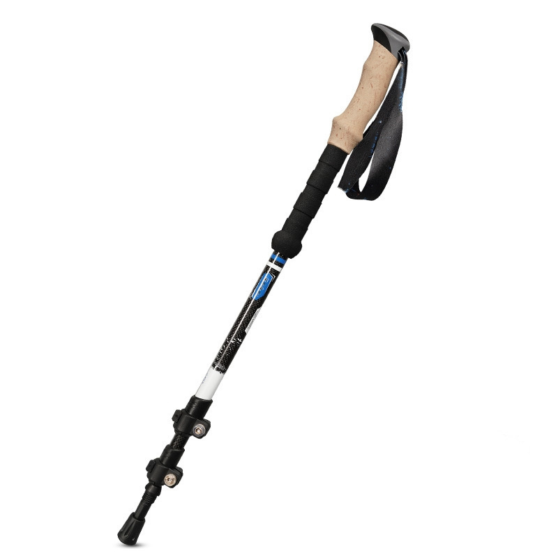 Ski Poles Crutch Trekking Pole Carbon Nordic Walking Sticks High Quality Walking Pole Alpenstock Trekking Hiking 3 Sections 135