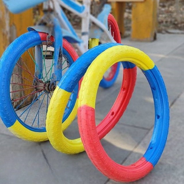 QUALITY 12 inch Hot Selling Non Inflatable EVA Foam Plastic Tires Other Bicycle Parts Solid Tires for Children Bicycles