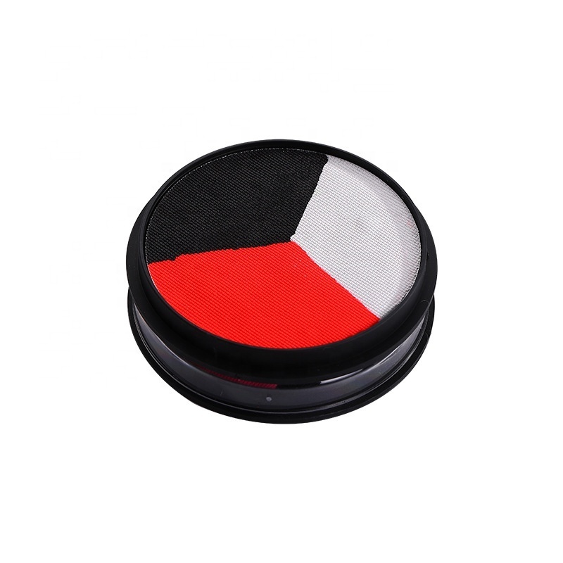 HOT SALE 3-colors black white red Water-based facial color National Football Fan Game Party body painting pigmen