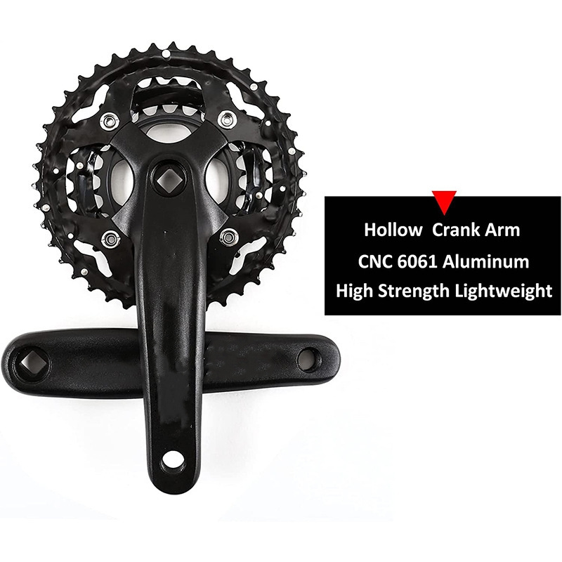 Hollow Crank set Sealed Chainwheel BCD 104 chainwheel Alumniun Alloy Crankset Bicycle Chain Ring