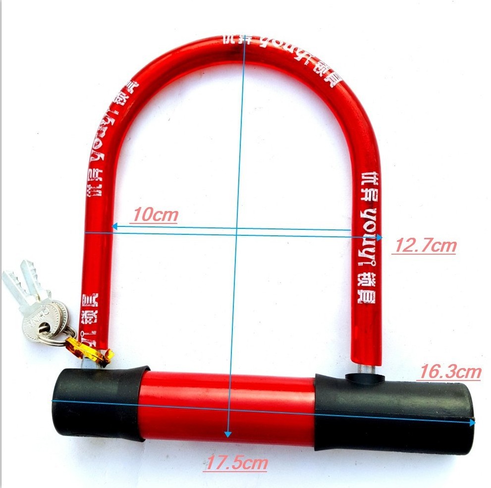 U Lock for bike Road Bike Wheel Lock 2 Keys Anti-theft Safety Motorcycle Scooter Cycling bike lock bicycle Accessories