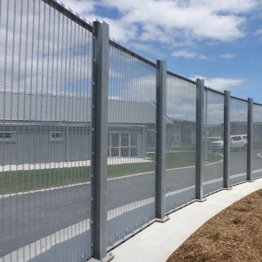 1.8*2.4m Anti-Cut High Security Outdoor Fencing Panel PVC Coated 358 Anti Climb Fencing Clear View Fence